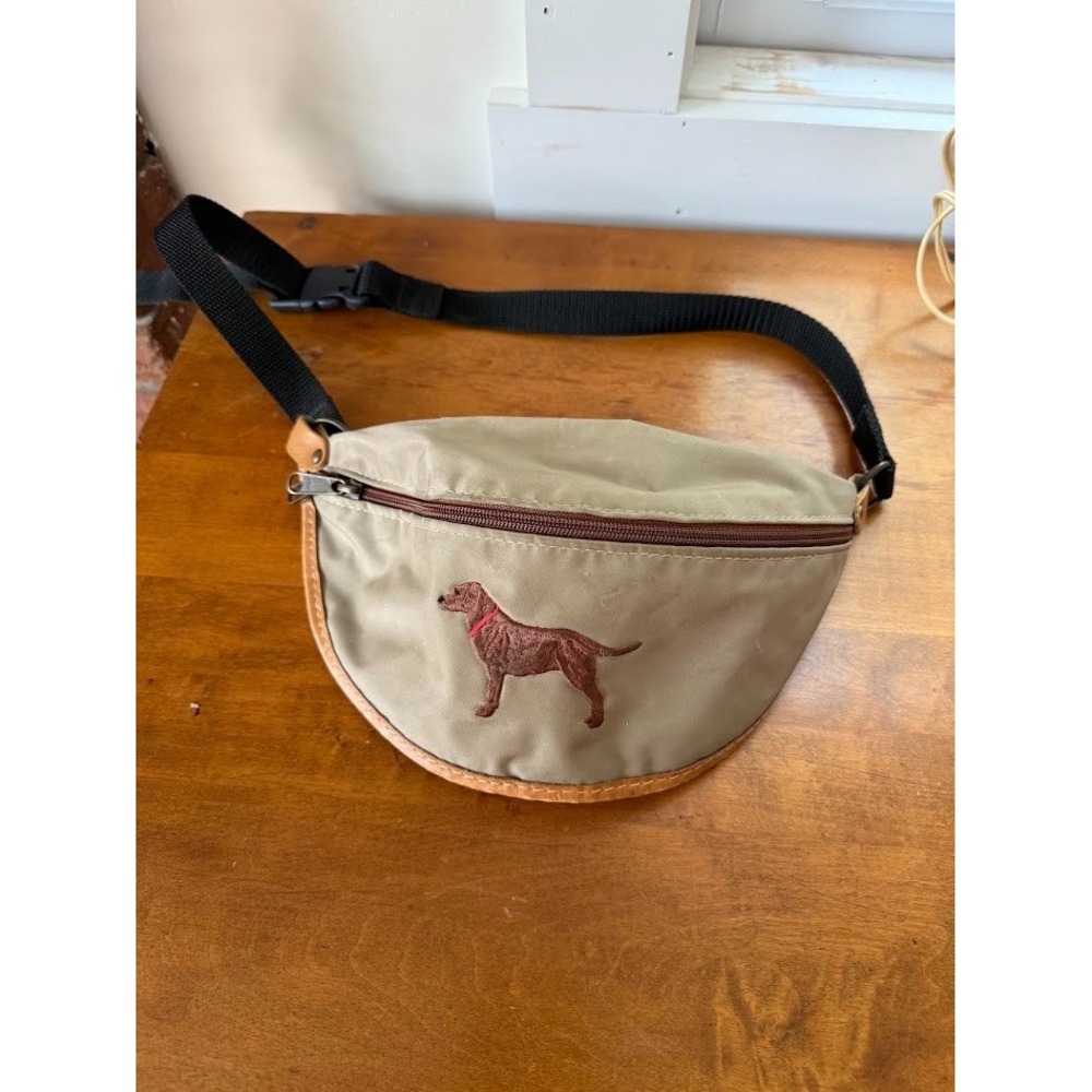 VTG Chocolate Labrador Gift Dog Lover Fanny Pack Womens Bag True Breed Clothing